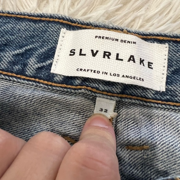 SLVRLAKE Cotton Denim Midi Skirt - Size 32 US 14 - NWT - Picture 6 of 7